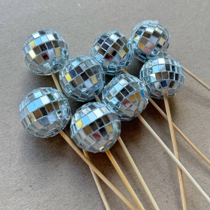 Disco Ball Toppers- Pack of 4