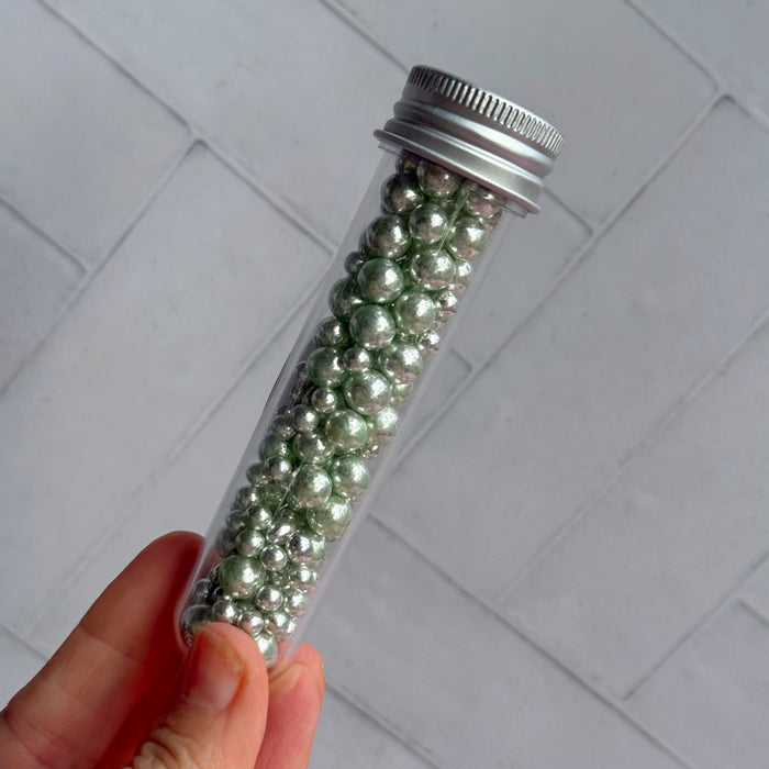 Metallic Pearly Pearl Tube - Pastel Green