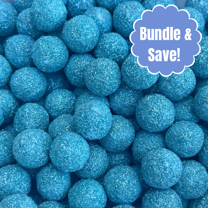 Denim Blue Glitter Pearls