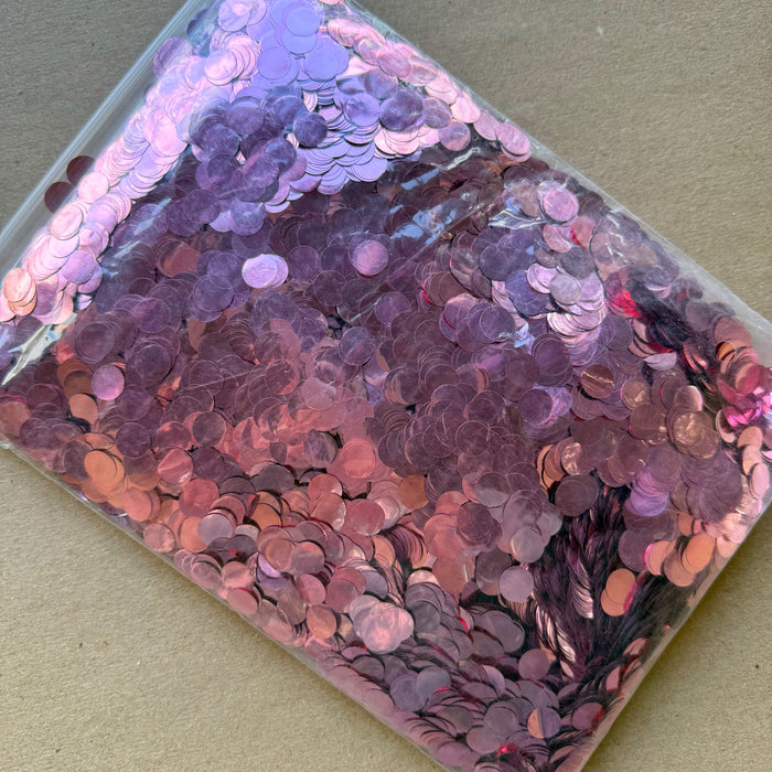 Metallic Pale Pink Confetti (non edible)