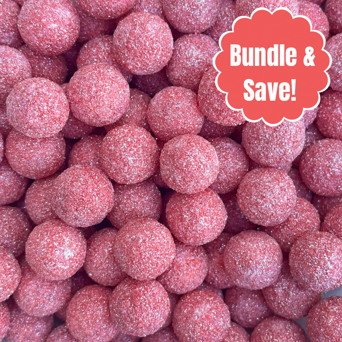 Ruby Red Glitter Pearls