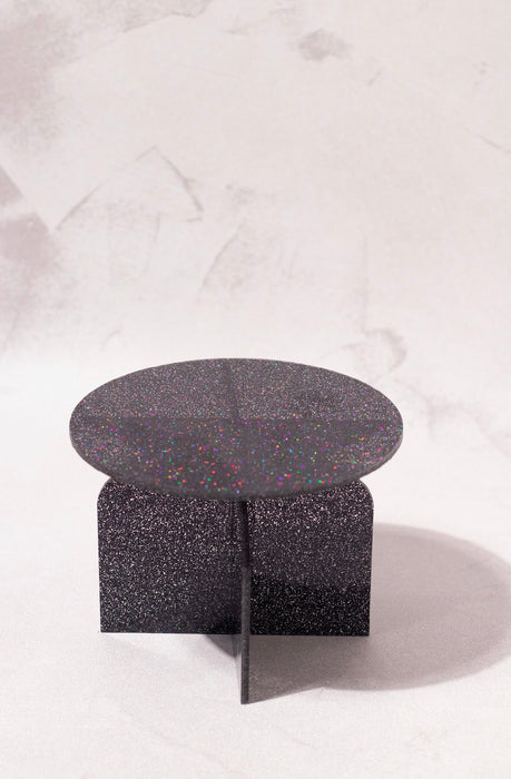 Black Glitter Mini Cupcake Stand