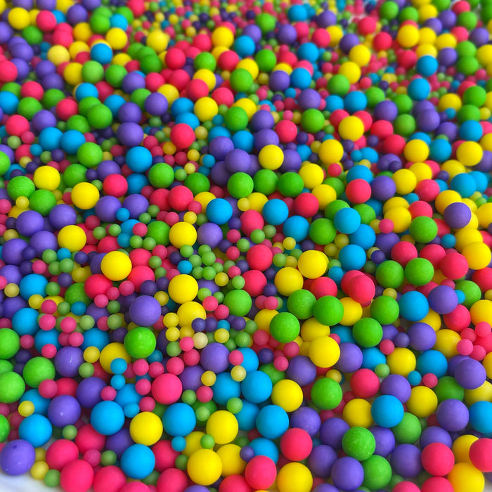 Matte Bright Rainbow Pearly Pearls