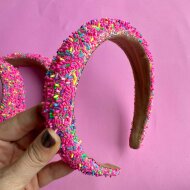 Single pink version Get Sprinkled headband