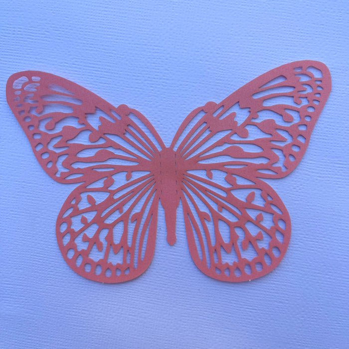 Shimmer Peach Butterflies (Curved)