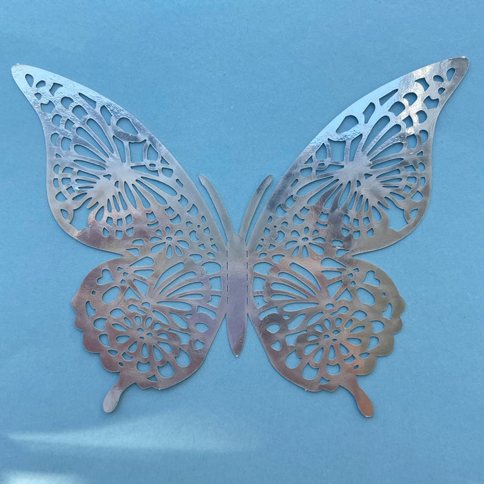 Silver Butterflies (Pointed)
