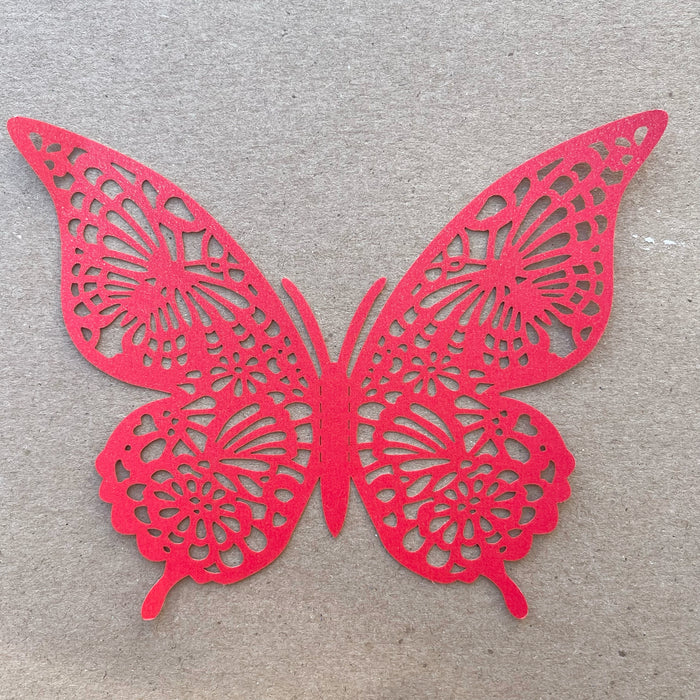 Shimmer Red Butterflies