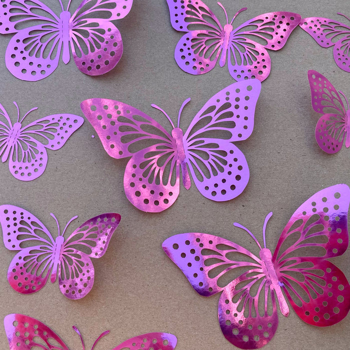 Pink Butterflies (Dots)