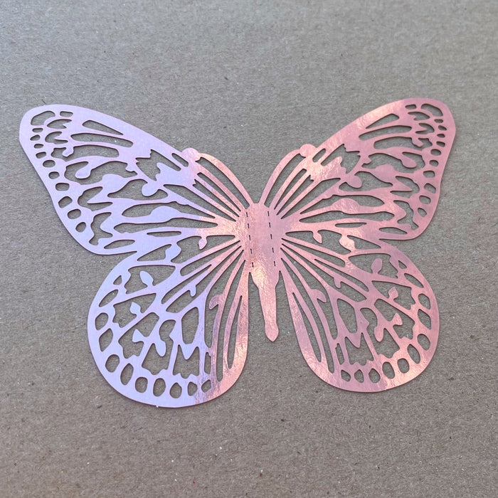 Rose Gold Butterflies (Curved)