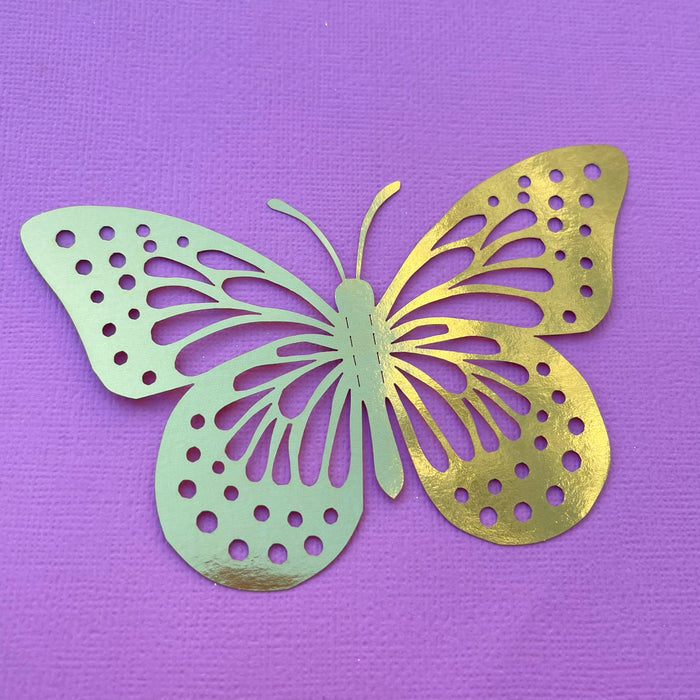 Gold Butterflies (Dots)