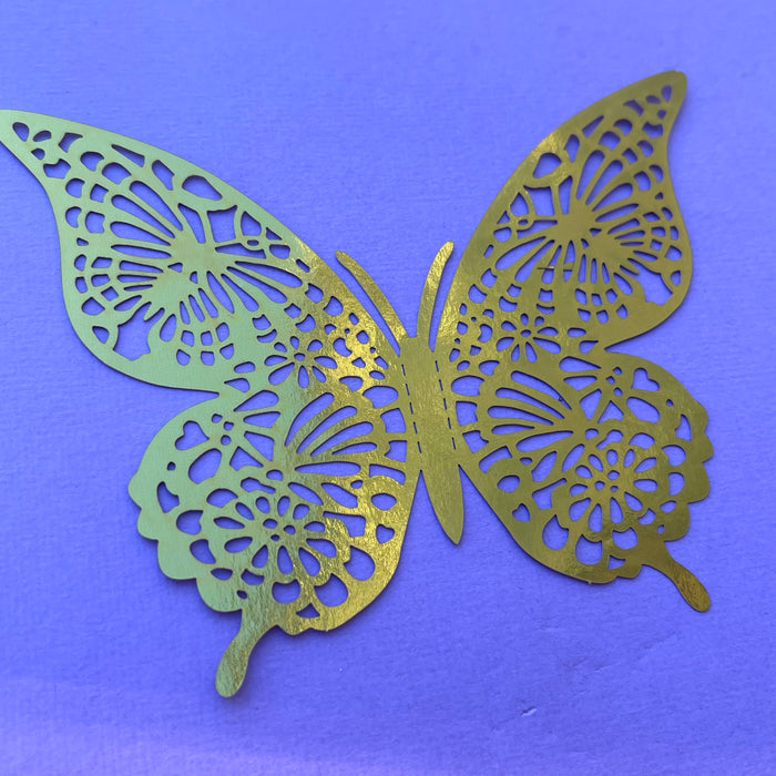 Gold Butterflies (Pointed)