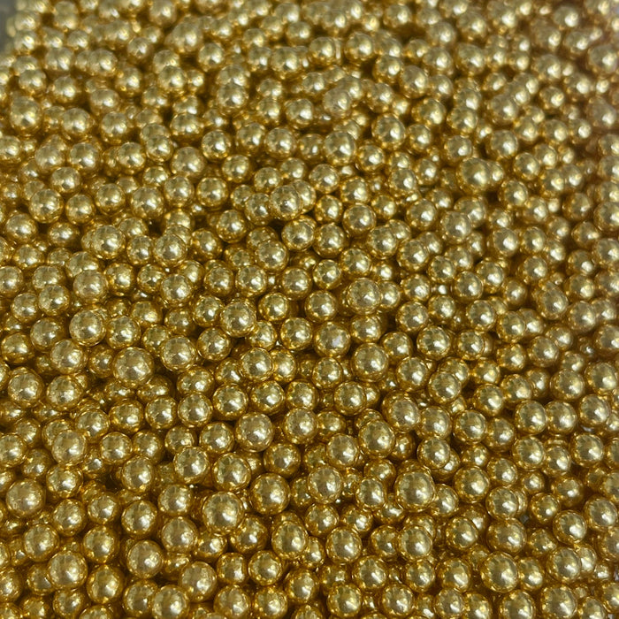4mm High Shine Gold Cachous