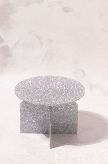 Silver Glitter Mini Cupcake Stand