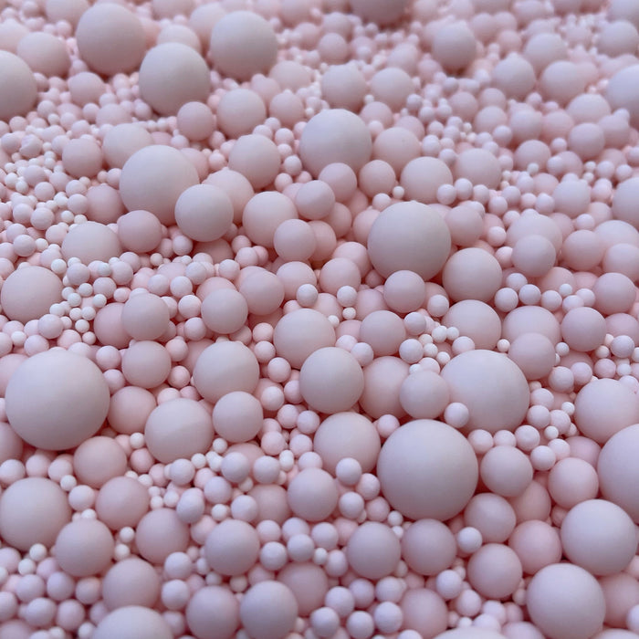 Matte Pastel Peach Pearly Pearls