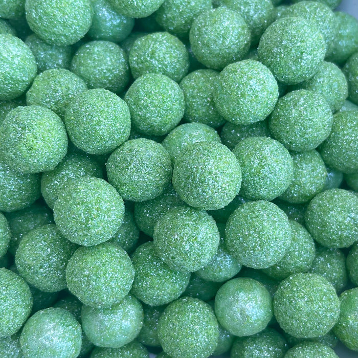 Lime Green Glitter Pearls