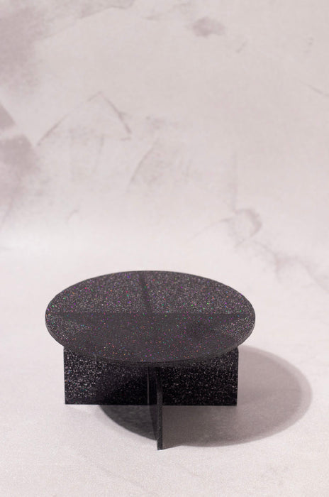 Black Glitter Mini Cupcake Stand