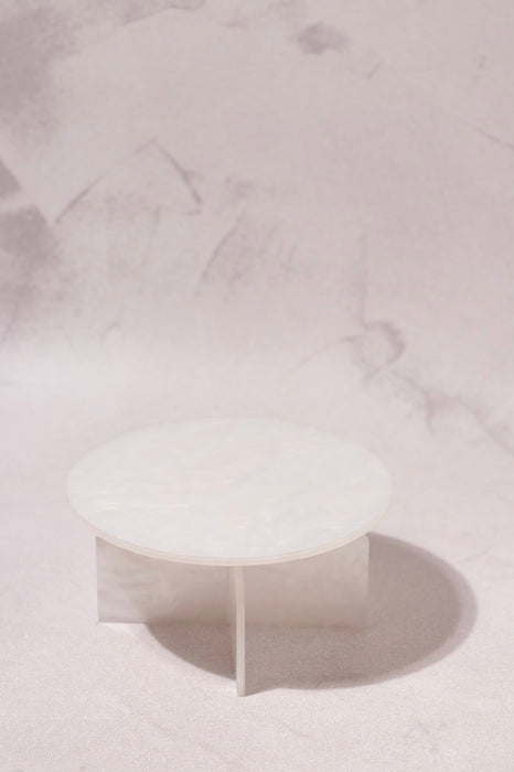 White Marbled Mini Cupcake Stand